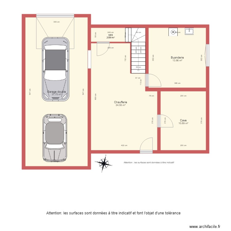 BI 1445 rdc. Plan de 0 pièce et 0 m2