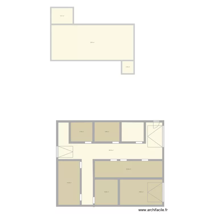 grange. Plan de grange. Plan de