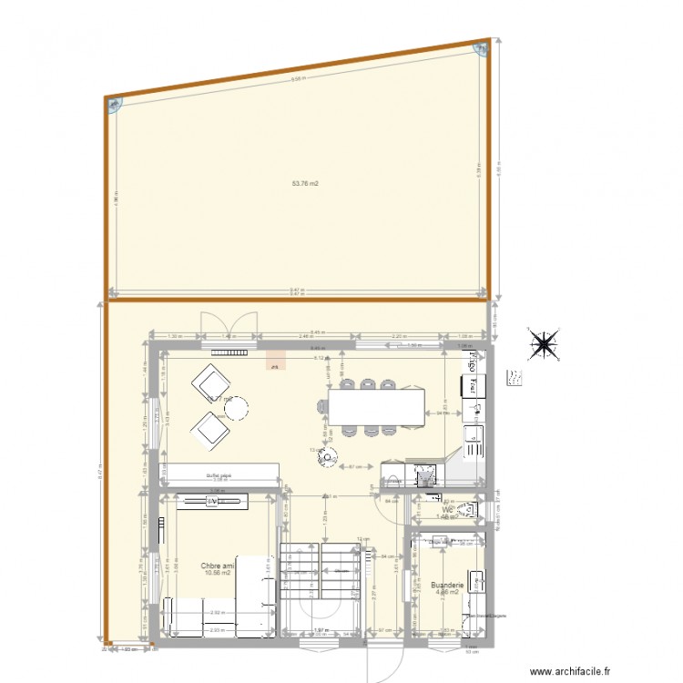 Les plaines - Aménagement extérieur - V1.01 - 16.04.2023. Plan de 18 pièces et 294 m2