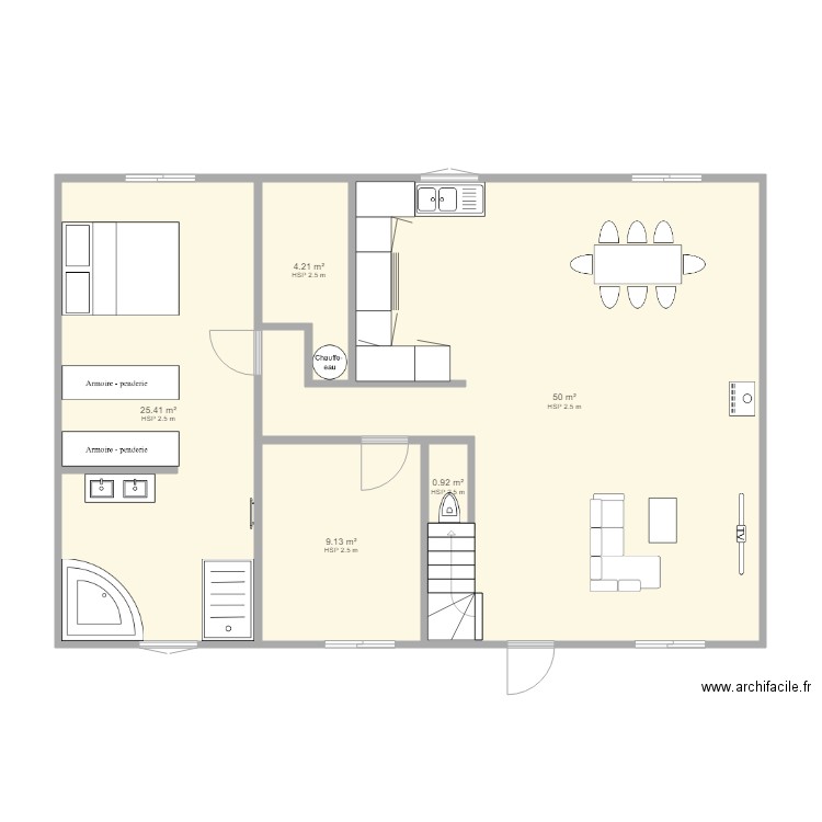 rdc maison. Plan de 0 pièce et 0 m2