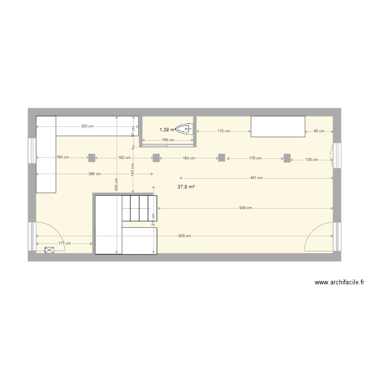 MuretBarry0EscalierBalancé Inversé. Plan de 0 pièce et 0 m2