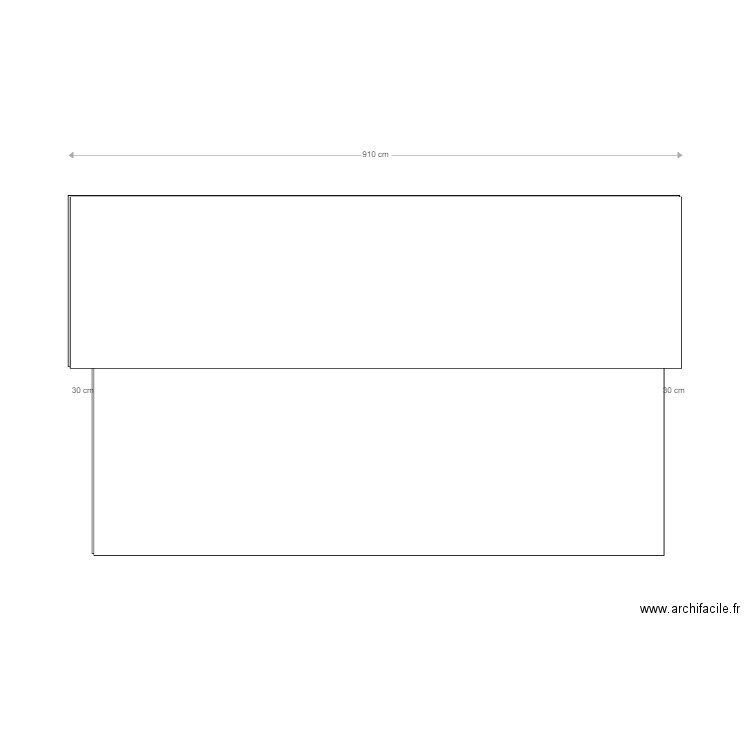 Façade est . Plan de 0 pièce et 0 m2