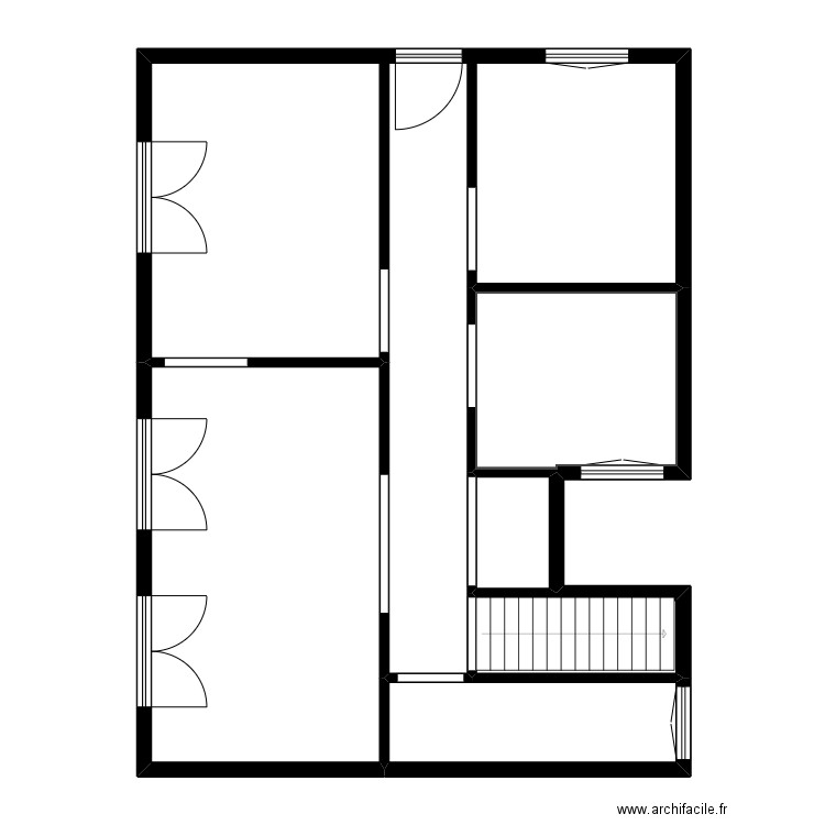 ALZIARI. Plan de 6 pièces et 107 m2