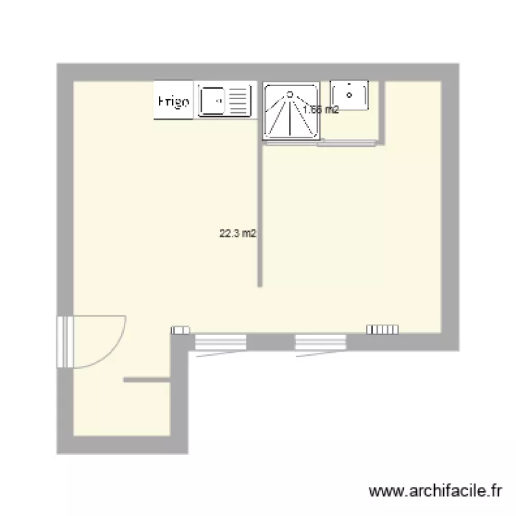 Appartement D02  . Plan de 
