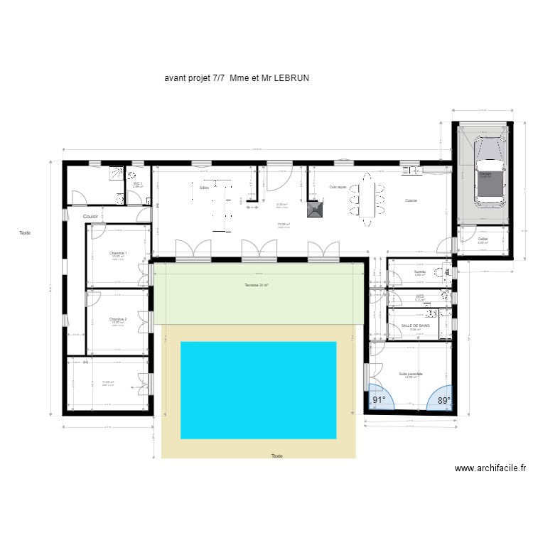 AVP LEBRUN 07  suite grande. Plan de 0 pièce et 0 m2