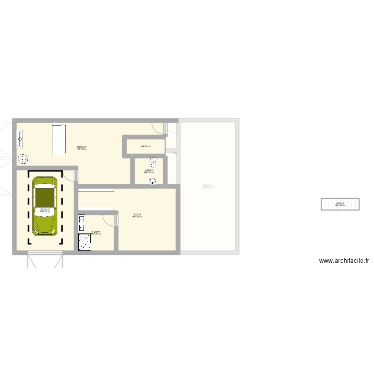 saran?. Plan de 11 pièces et 213 m2