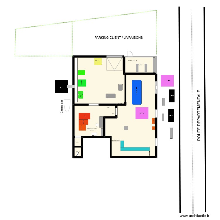 Local bray 10. Plan de 5 pièces et 169 m2