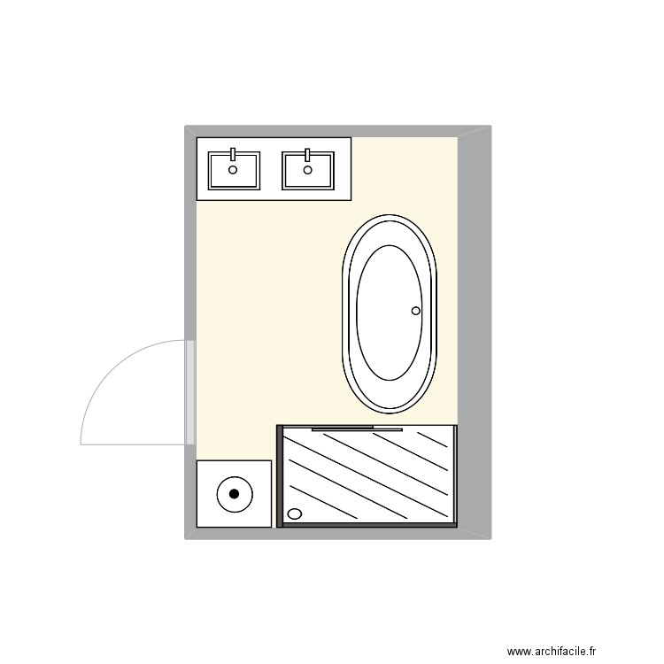 Maison Elé Nico. Plan de 1 pièce et 6 m2