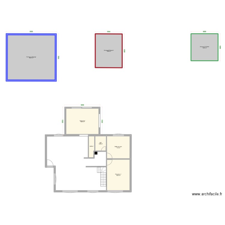 Durmenach1. Plan de 8 pièces et 131 m2