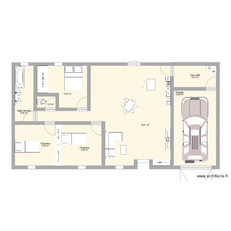 PLAN MAISON 4. Plan de 0 pièce et 0 m2