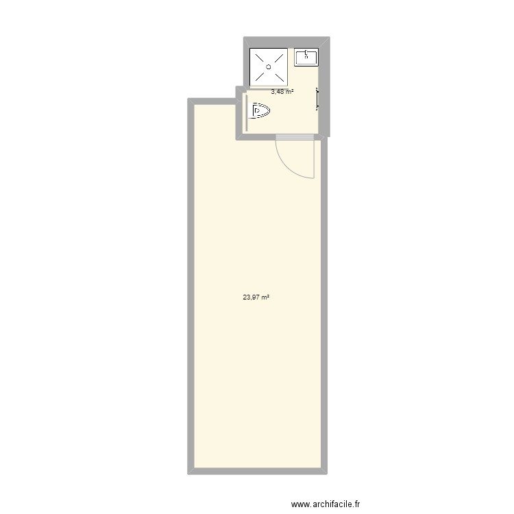 wc+rdc . Plan de 0 pièce et 0 m2