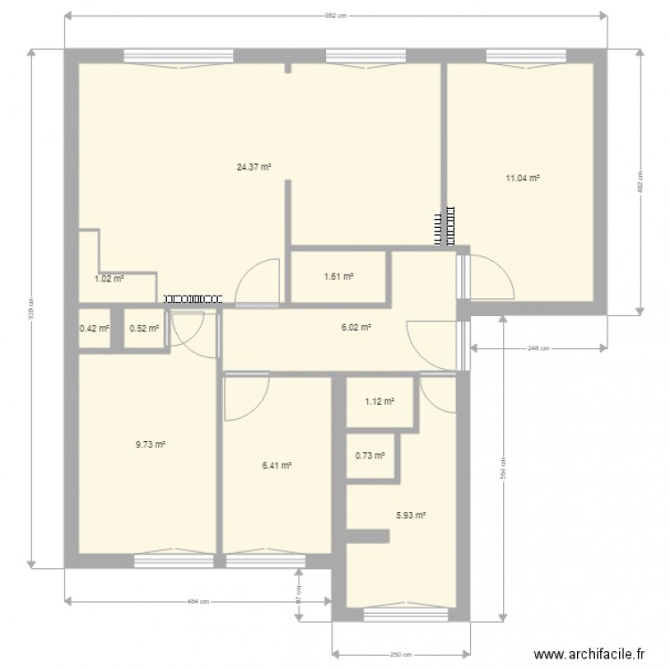 Bureau. Plan de 0 pièce et 0 m2