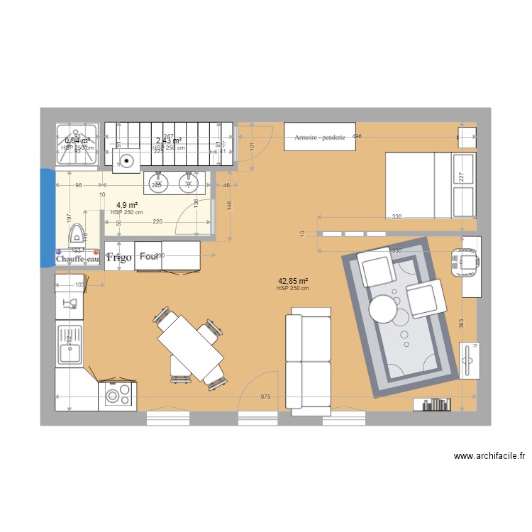 Audrey maisonnette 3. Plan de 4 pièces et 51 m2