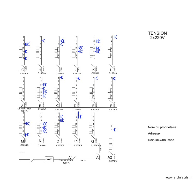 RDC Buna. Plan de 0 pièce et 0 m2