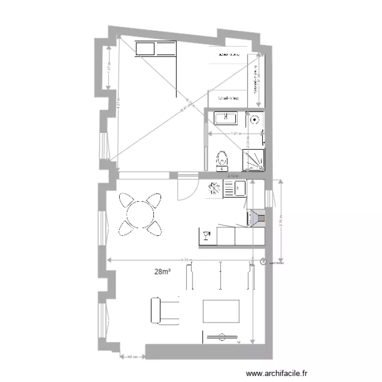 quai arloing. Plan de 
