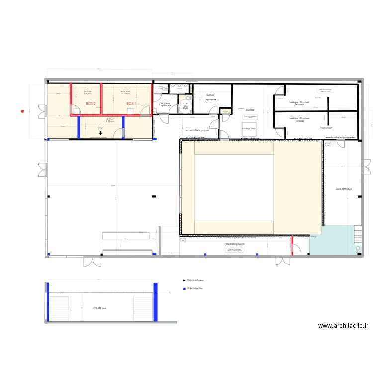 BOX 2. Plan de 0 pièce et 0 m2
