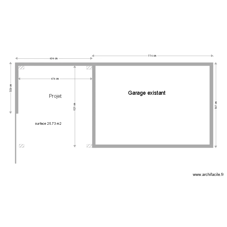 garage 2025. Plan de garage 2025. Plan de