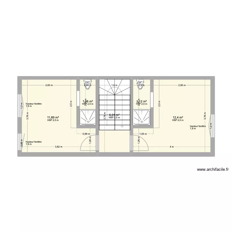 1er VAUDREE PERMIS. Plan de 5 Pièces et 34 m² 1er VAUDREE PERMIS. Plan de 5 Pièces et 34 m²