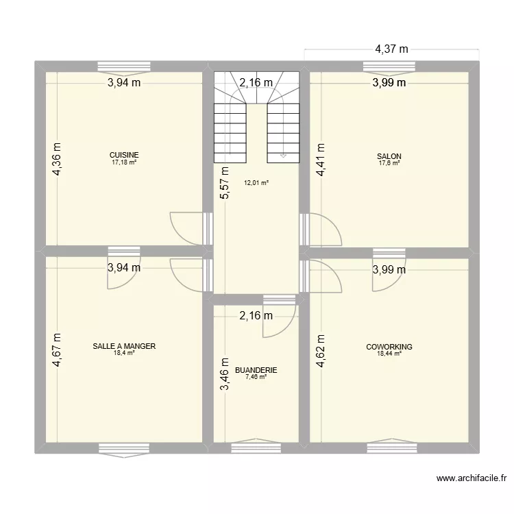 Forchies 2 First. Plan de 6  et 91 m²