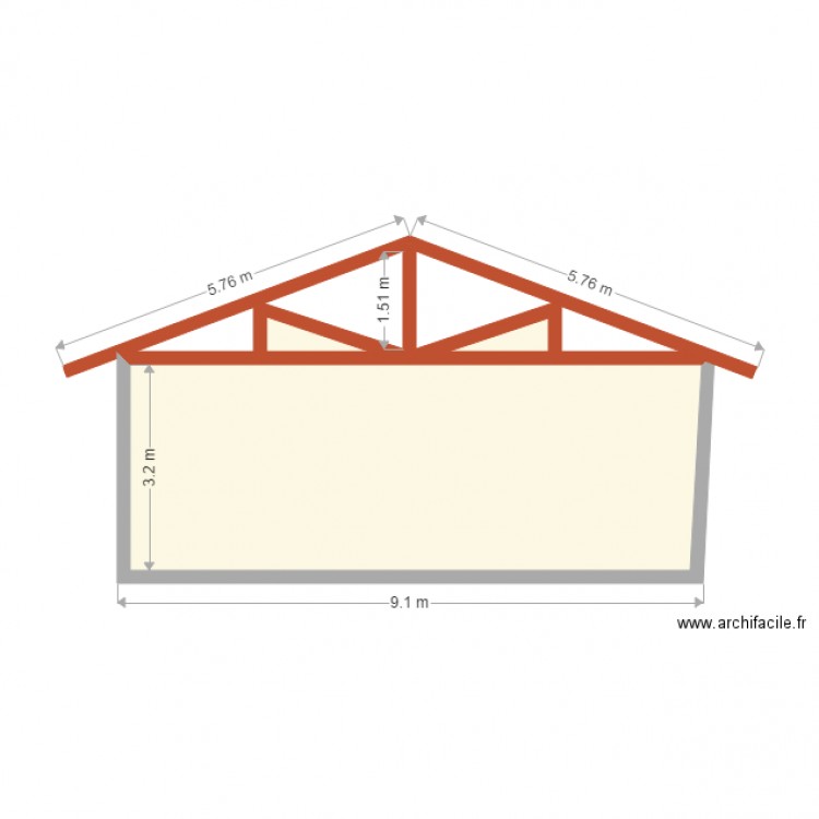 charpente tuiles0711 Q10. Plan de 0 pièce et 0 m2