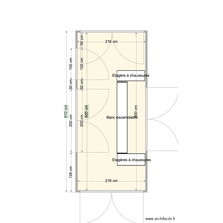 SAS 103 _ Viro. Plan de 1 pièce et 11 m2