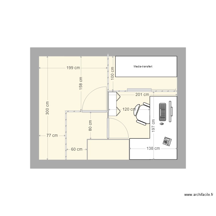 garage haut. Plan de 0 pièce et 0 m2