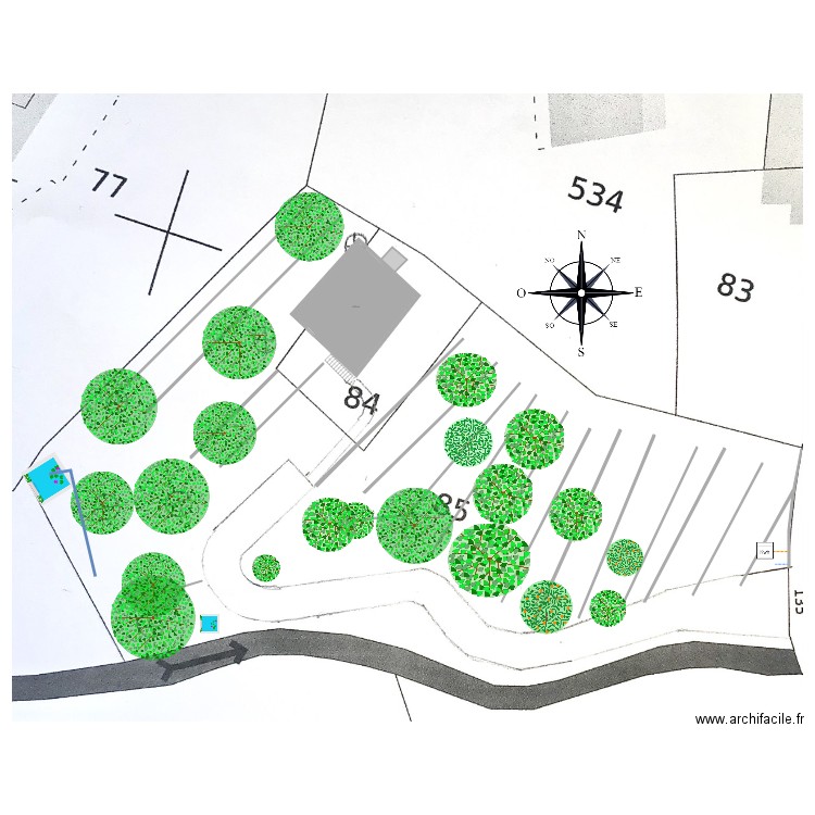 Masse après travaux 2. Plan de 0 pièce et 0 m2