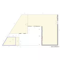 Plan masse Abri de Jardin en limite propri&eacute;t&eacute;