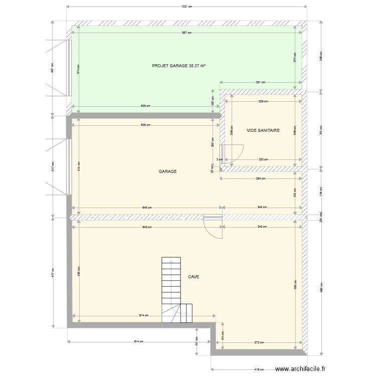 SOUS SOL projet. Plan de 0 pièce et 0 m2