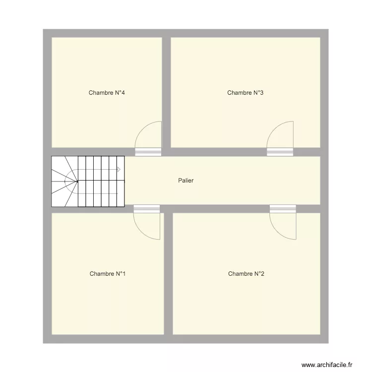 Croquis MONERAT 1er Etage. Plan de 