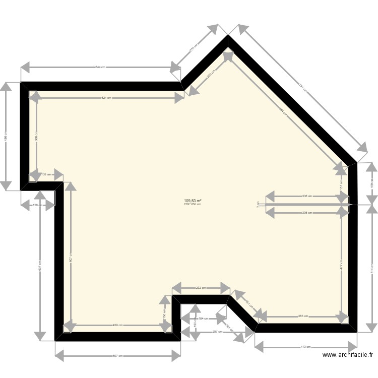GUERBER_SHON_ETAGE1. Plan de 1 pièce et 110 m2