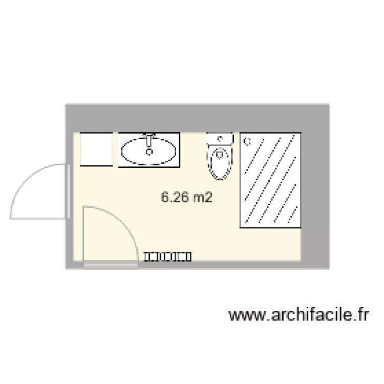sdb RONDY projet. Plan de sdb RONDY projet. Plan de