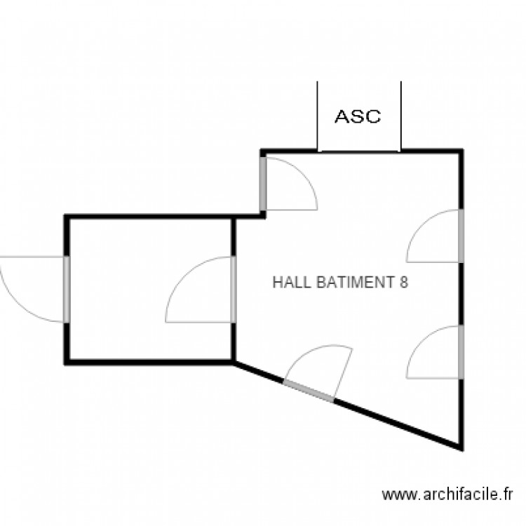 HALL BATIMENT 8 CHEVILLY. Plan de 0 pièce et 0 m2