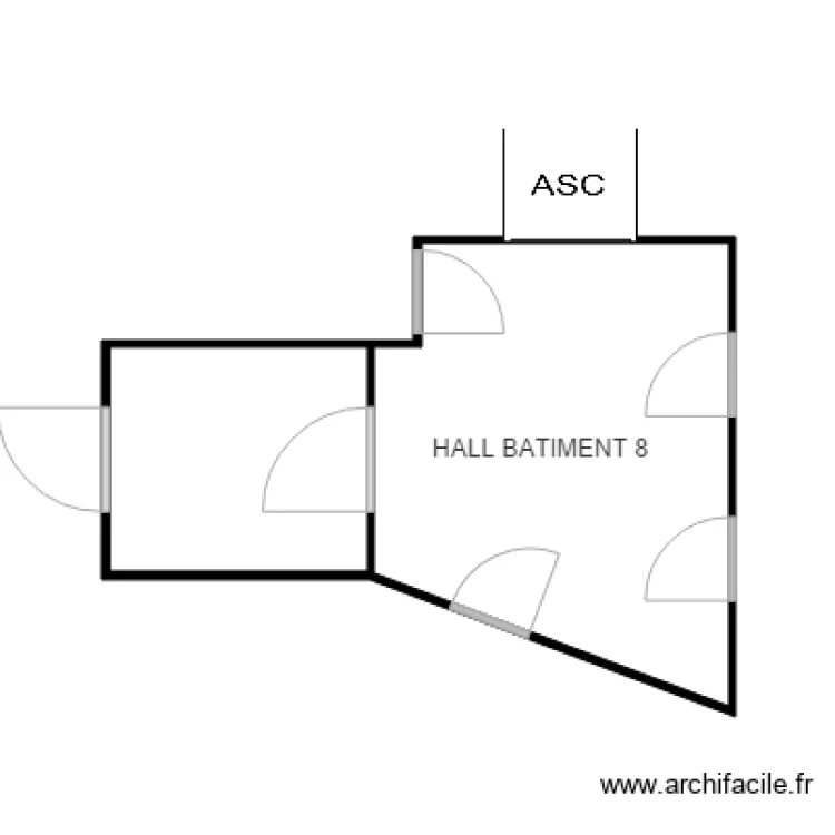 HALL BATIMENT 8 CHEVILLY. Plan de 