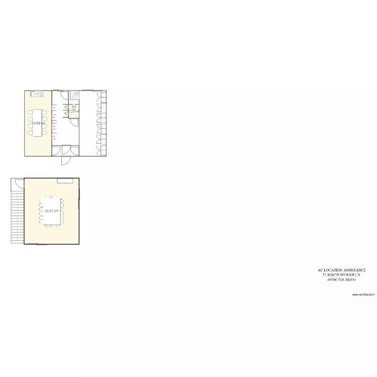 Chantier Eiffage  Caserne Montbrison. Plan de 