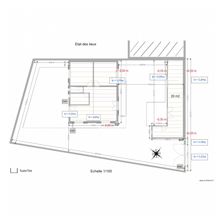 Etat des lieux 1. Plan de 0 pièce et 0 m2