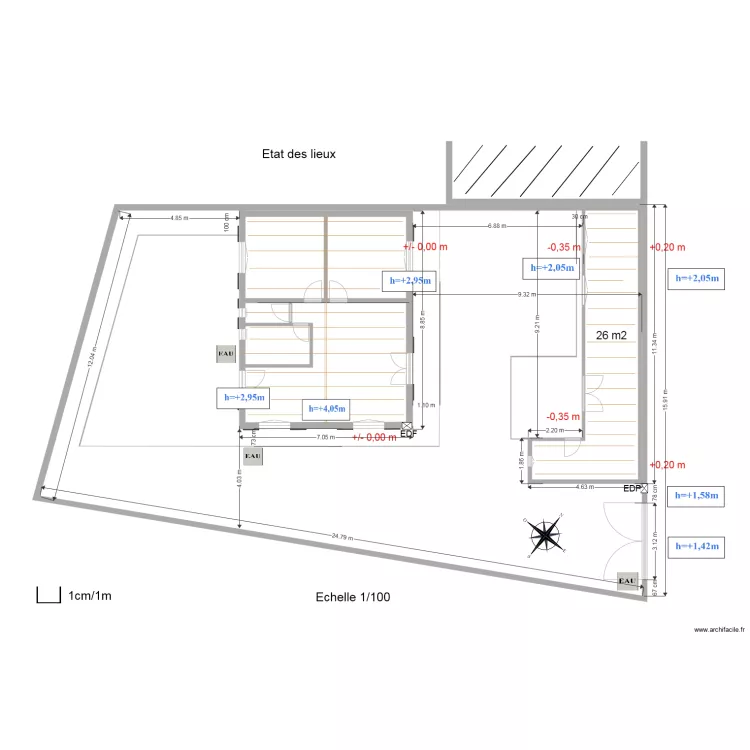 Etat des lieux 1. Plan de Etat des lieux 1. Plan de