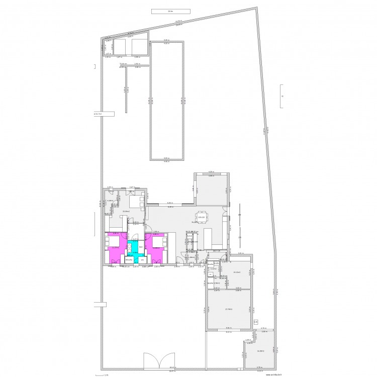 totalite cotes. Plan de 0 pièce et 0 m2