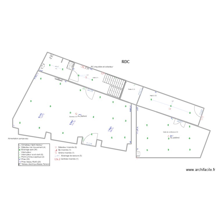 ecurie rdc. Plan de 0 pièce et 0 m2
