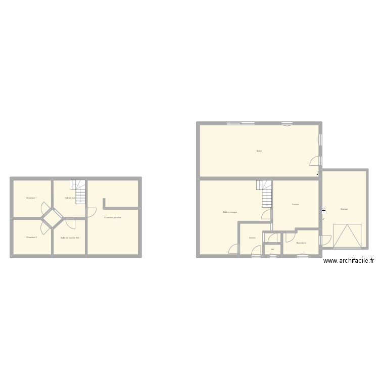 Simon Presles. Plan de 14 pièces et 200 m2