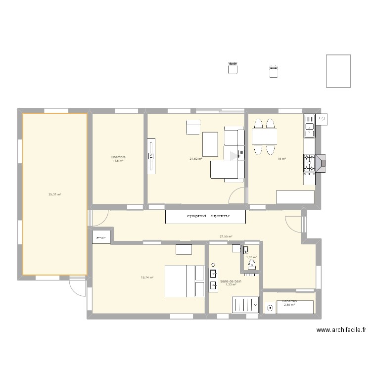 maison labatie. Plan de 0 pièce et 0 m2