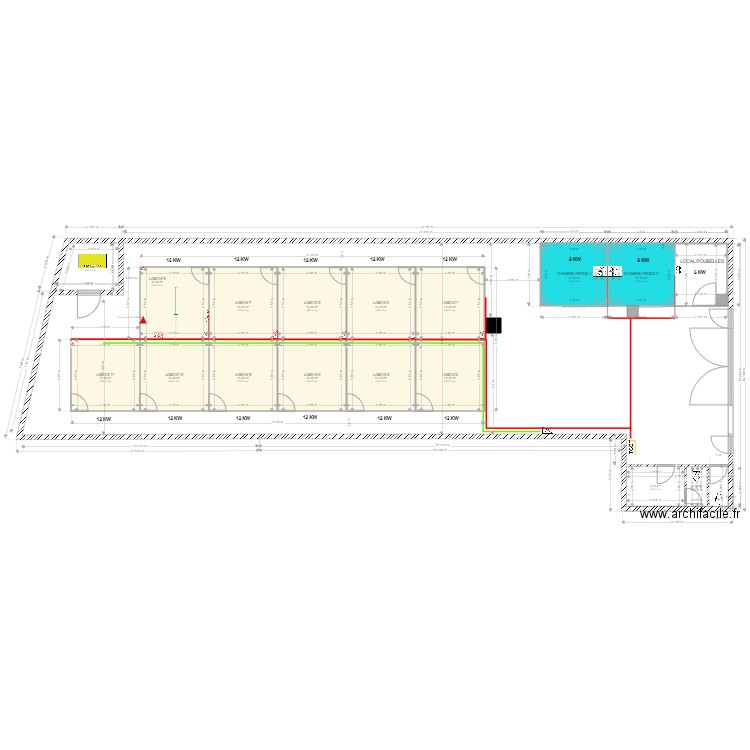 PLAN CREQUI IMPLANTATION ELEC. Plan de 0 pièce et 0 m2