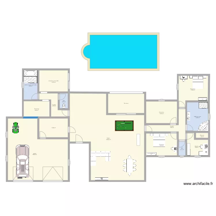 maison projet. Plan de maison projet. Plan de