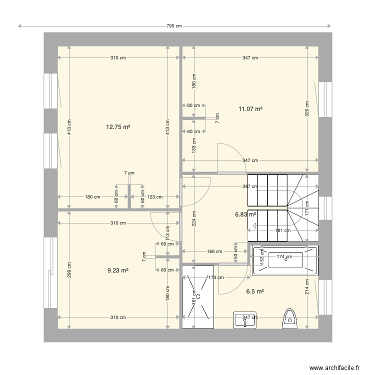 Pezet étage. Plan de 0 pièce et 0 m2