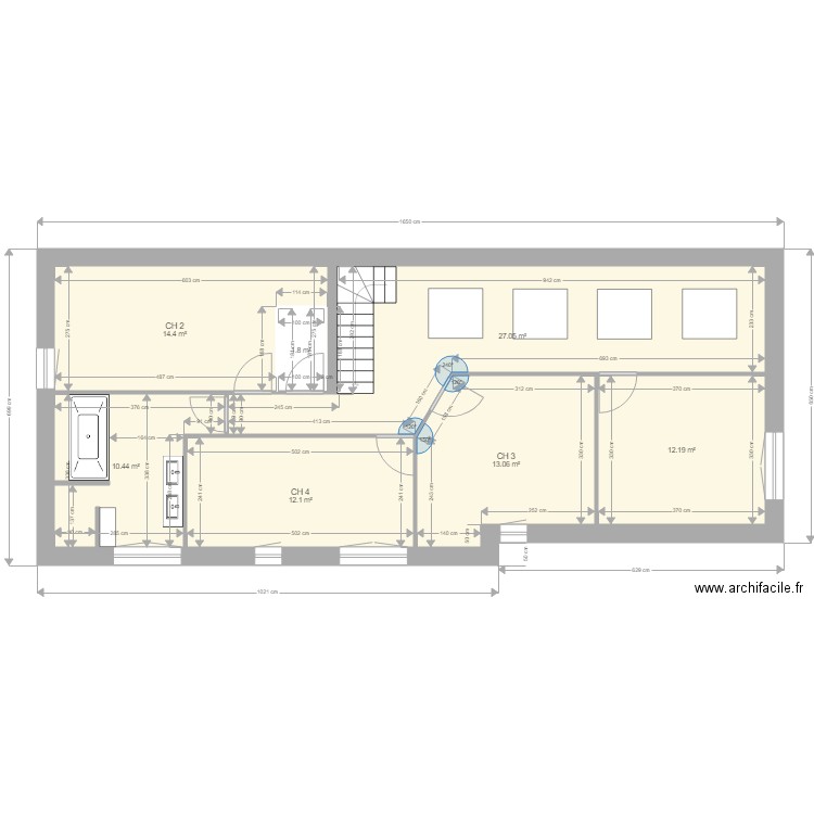 definitif baie modifié. Plan de 0 pièce et 0 m2