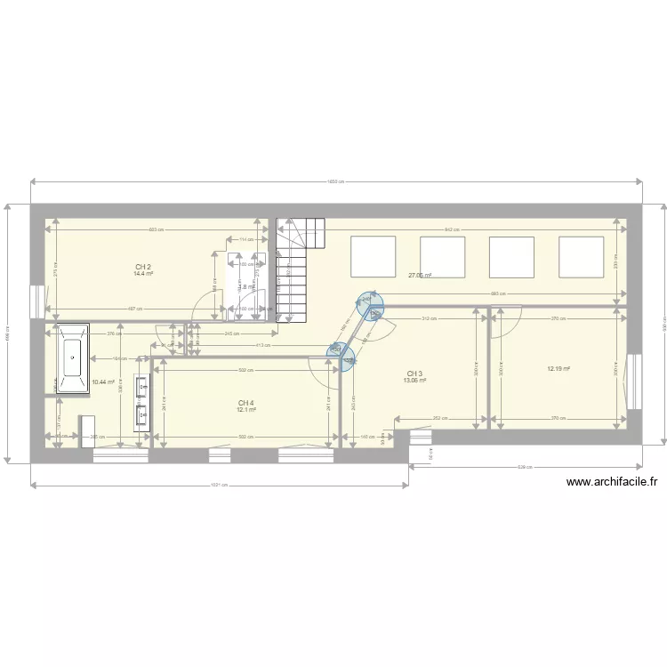 definitif baie modifi&eacute;. Plan de 