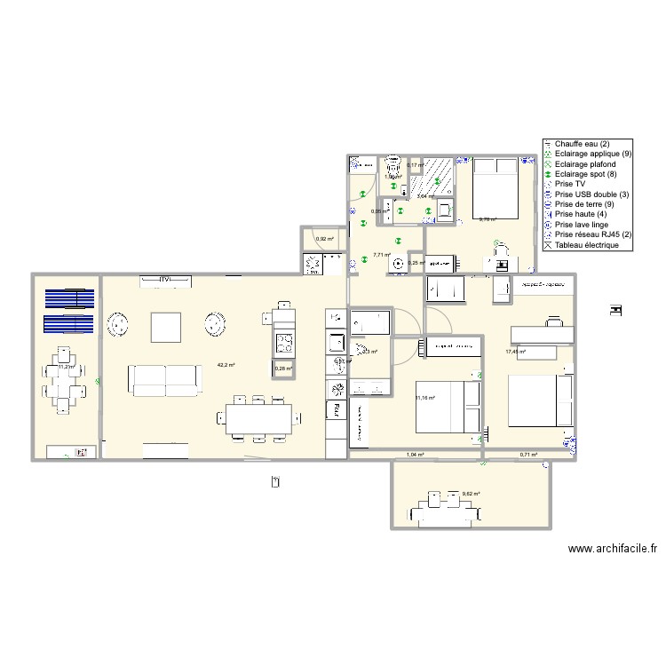 Santa Clara 2 face mer nousV2. Plan de 0 pièce et 0 m2