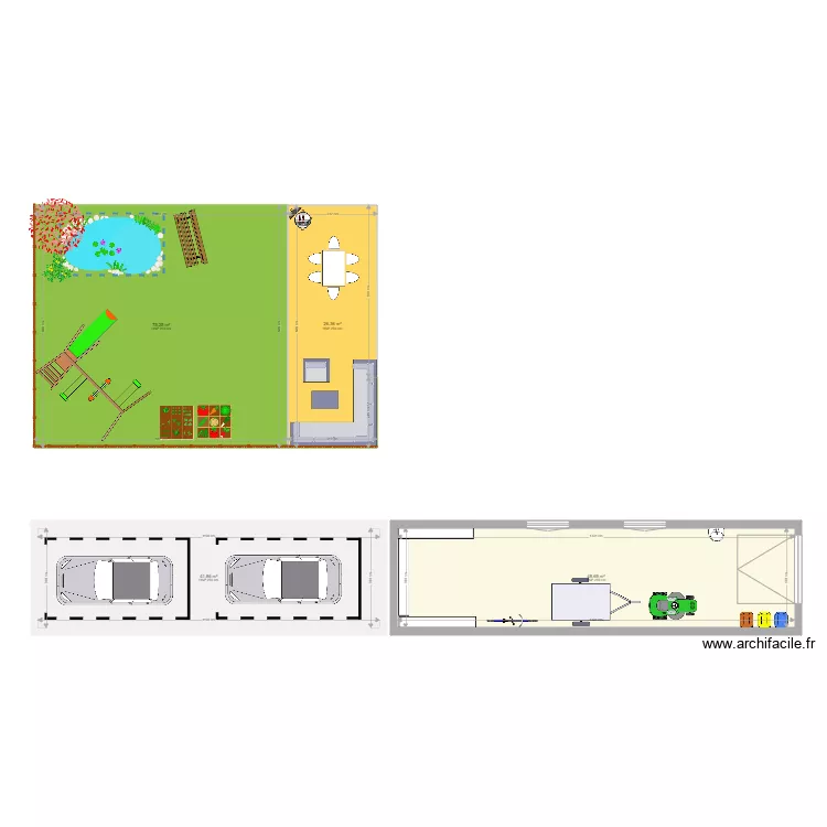 exterieur. Plan de exterieur. Plan de