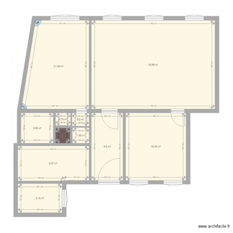 Lónyai PDB. Plan de 0 pièce et 0 m2