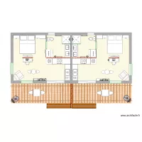 Airbnb 28m&sup2;  X2